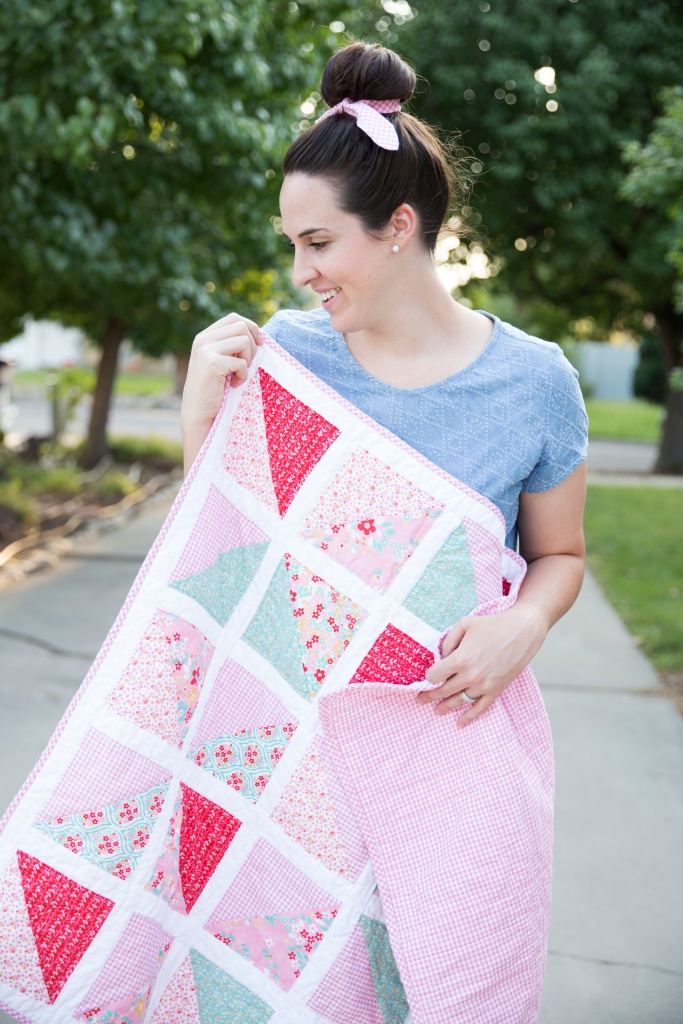 My First Finished Quilt – with Cricut and Riley Blake – Little Fish